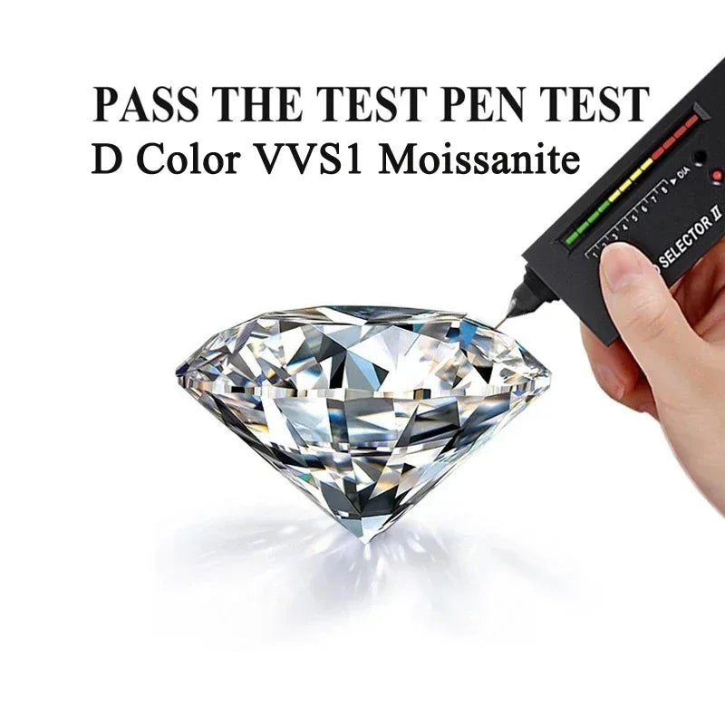 Women's Luxury PT950 Platinum Wedding Ring With GRA Credentials Real D Color VVS 1 Carar Moissanite Diamond Rings Fine Jewelry
