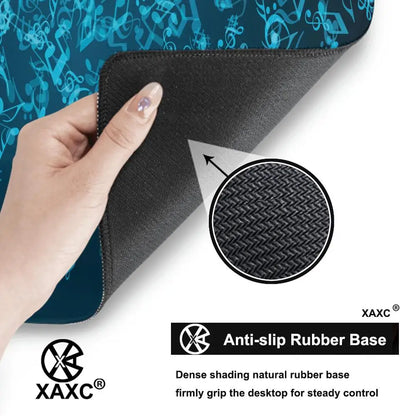 Musical Symbols Mouse Pad large keyboard mouse desk pad non-slip rubber gaming mouse pad laptop mouse carpet XAXC