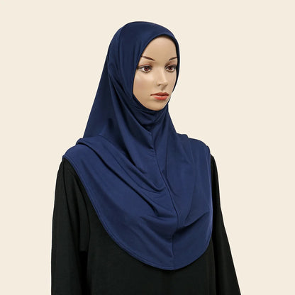 Muslim Islamic Jersey Modal Hijab Scarf Instant Hijabs Headscarfs For Women Long Scarves Head Wrap Shawl Bonnet Hijabe Femme