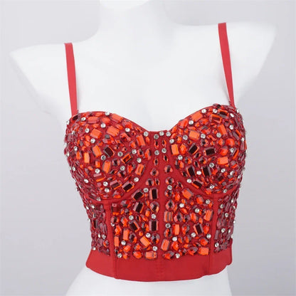 Sexy Party Corset Tops Woman Tank Streetwear Camis Bustier Fashion y2k Crop Top Women Clothes Summer Club Shirt Ladies Bra Blusa