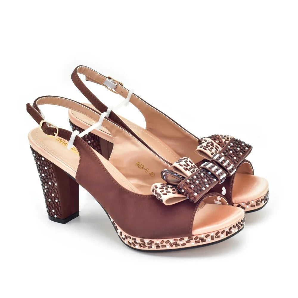 Italian Wedding Matching Shoes and Bags Decorated with Rhinestone African Shoes and Bags Matching Set Ladies Shoes Luxury