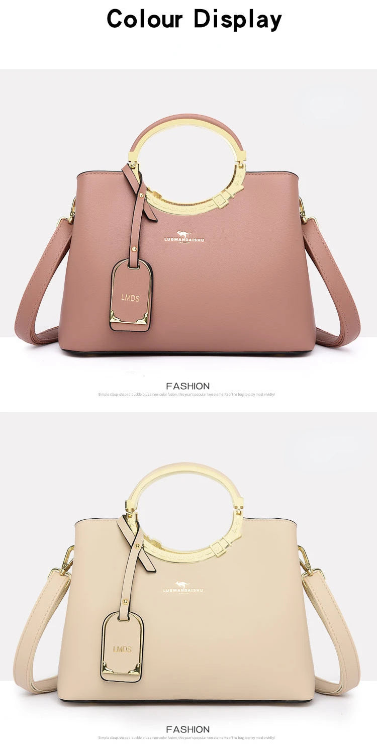 3 Layer Large Capacity Tote Bag Luxury Handbags Women Bags Designer Shoulder Bag High Quality Soft Leather Purses and Handbags