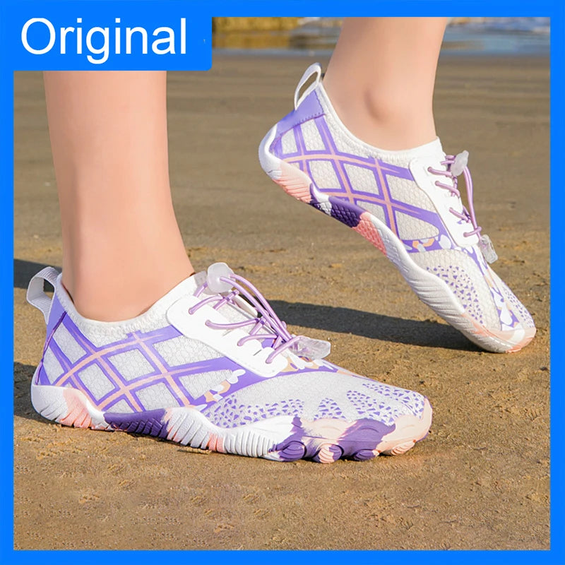 Couple Sandals Quick Dry Beach Barefoot Water Shoes Summer Outdoor Multi-Functional Boating Surfing Five-finger Wading Sneakers