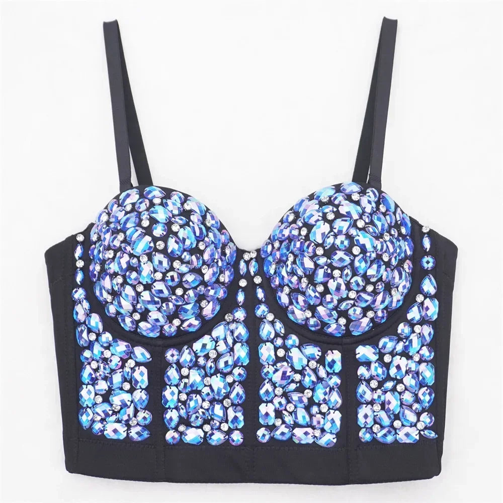 Sexy Party Corset Tops Woman Tank Streetwear Camis Bustier Fashion y2k Crop Top Women Clothes Summer Club Shirt Ladies Bra Blusa