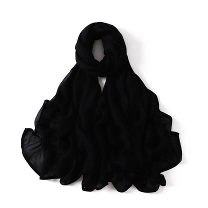 New Big Size Solid Rayon Modal Hijab Scarf Women Muslim Headscarf Wraps Shawl Femme Musulman Headband Islamic Turban 190*85cm