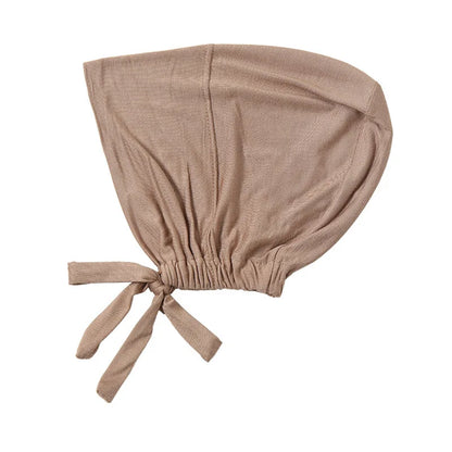 1PC Adjustable Inner Caps New Soft Solid Color Elastic Cap Modal Hijab Muslim Bonnet Underscarf Women Fashion Accessories