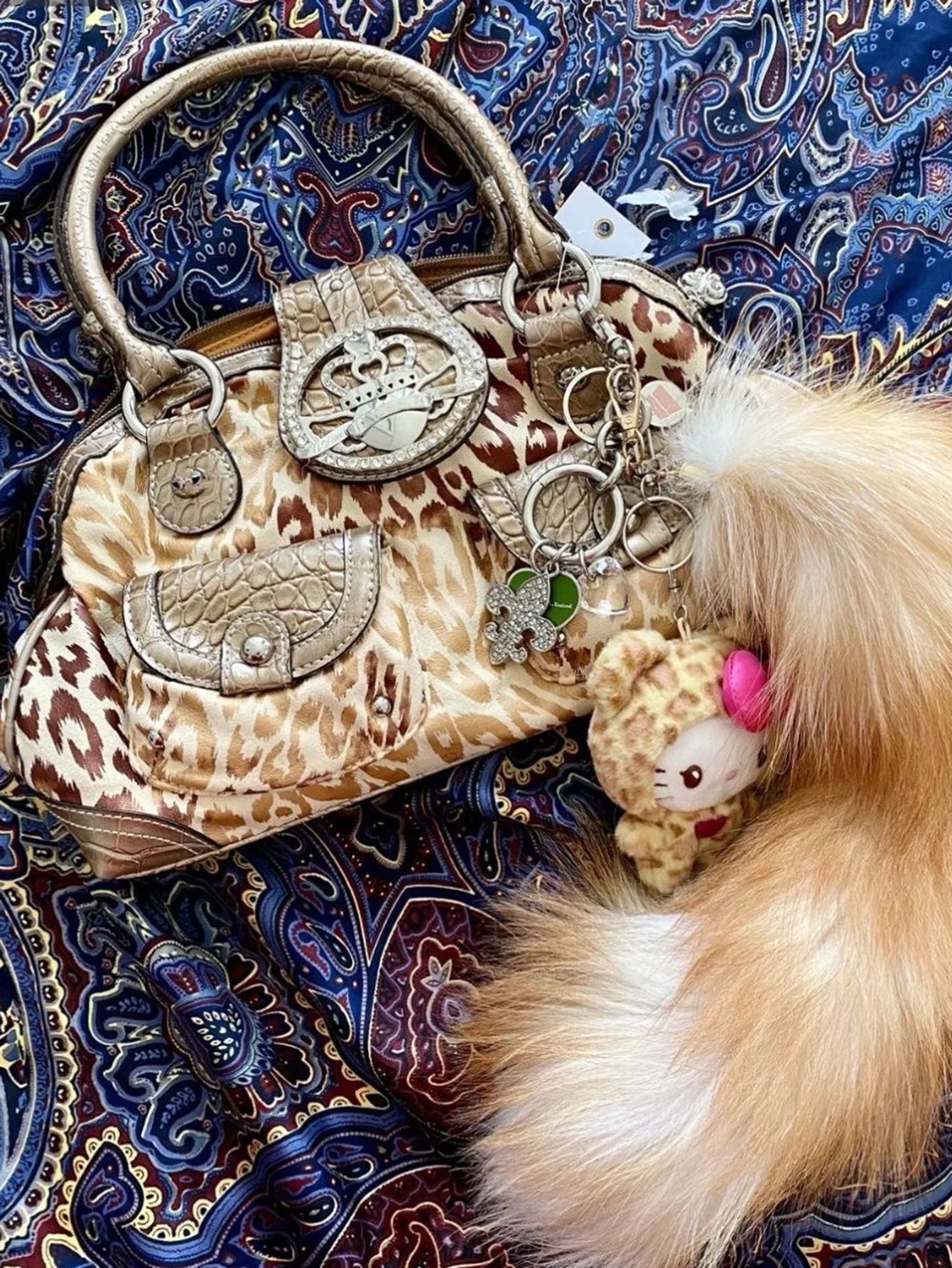 Fashionable Retro Large Capacity Crossbody Bags for Woman Shoulder Bag Leopard Print Purse and Handbag Designer Bag Bolsos Mujer