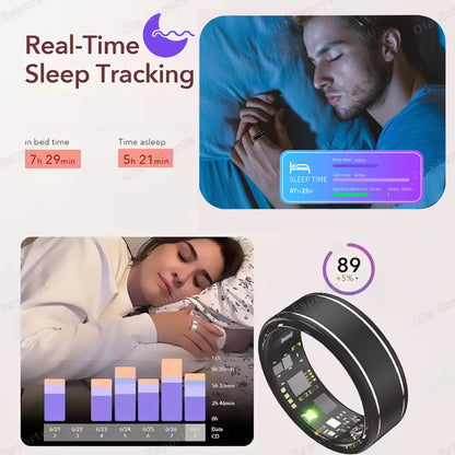 2026 Smart Health Rings Heart Rate Blood Pressure/Oxygen Monitoring Rings Fitness Gift for Friends Family Colleagues Smartring
