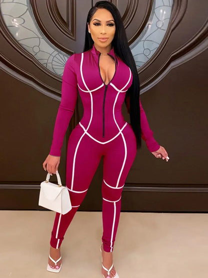 Solid Color Women Jumpsuits For Spring Autumn 2026 Long Sleeve Loose Fashion Streetwear Overalls Sports Pants Trousers