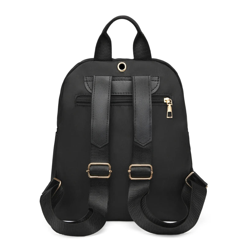 Women Backpack Travel Casual Waterproof Oxford Shoulder Bags Female Large Capacity Handbag Rucksack Black Purse School Pack