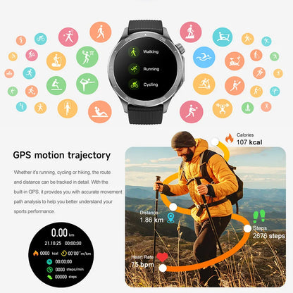 2025 New For OPPO Watch X2 GPS Smart Watch Men High-end Business Men Bluetooth Call IP68 Waterproof Fitness Tracker Smartwatches