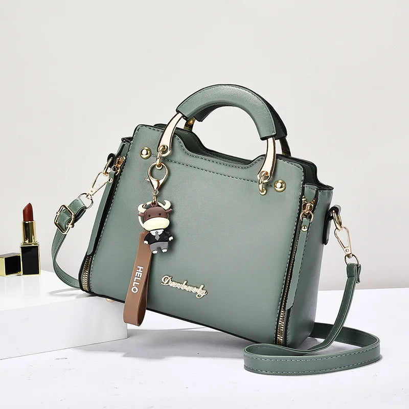 New women bag Fashion Shoulder bags handbag  for women 2025  Handbags leather Printed monogram single shoulder straddle bag