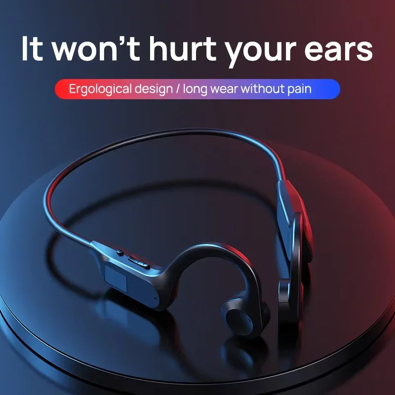Original Bosete X7 Bone Conduction Wireless Headphones Bluetooth 5.3 Waterproof Ear Hook Sports Running Earphones With Mic