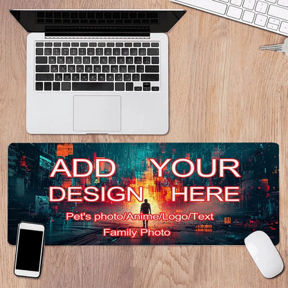 Custom Design Mouse Pad Personalized Upload Image Desk Mat Large Gaming Mousepad Customized Gift for Friends Family