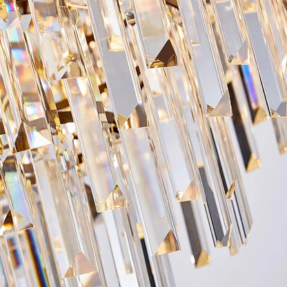 Home Deco Crystal Collection LED Black Gold Chandelier Lighting Lustre Hanging Lamp Suspension Luminaire Lampen For Dinning Room