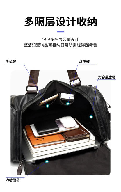 Tilorraine 2025 new men's travel bag, handbag, shoulder large capacity bag can hold shoes
