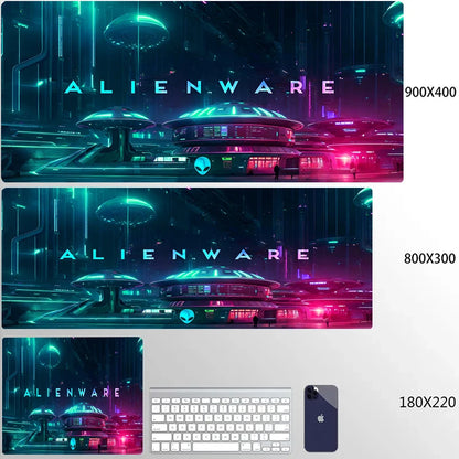 XXL Mouse Pad Computer Custom Desktop Mouse Pads Alienware LOGO Mousepad Natural Rubber Lauge Mouse Mat Anti-slip Soft Carpe