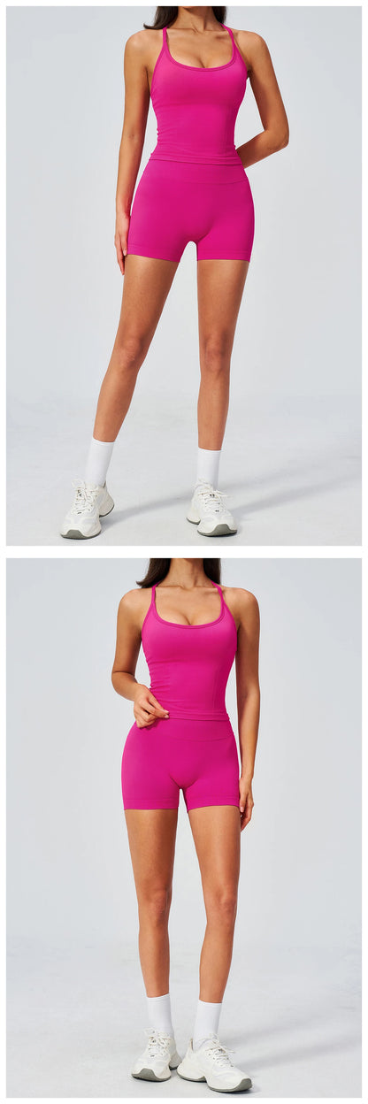Fitness Suit 2PCS Women's Tracksuit Yoga Set Sports Outfits Gym Clothes Running Push Up Sportswear Female Workout Yoga Clothes