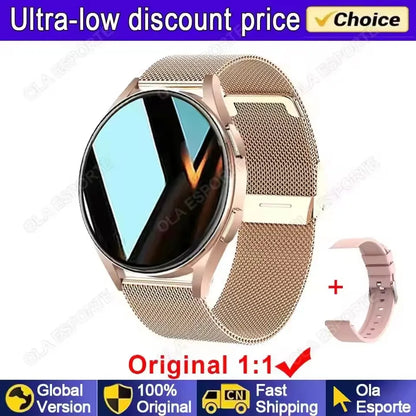 Smart Watch 1.77inch HD AMOLED Screen Bluetooth Call Health Monitor Smartwatch Men Women Fitness Sports Watches For Android IOS