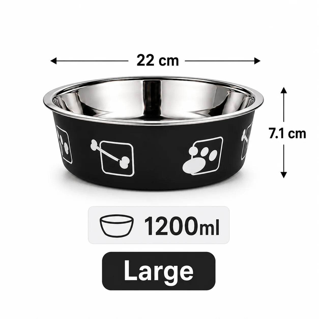 Stainless Steel Pet Bowl Thickened Anti Slip Dog Food Bowl Anti Knock Over Water Basin Pet Feeder for Cats Dogs