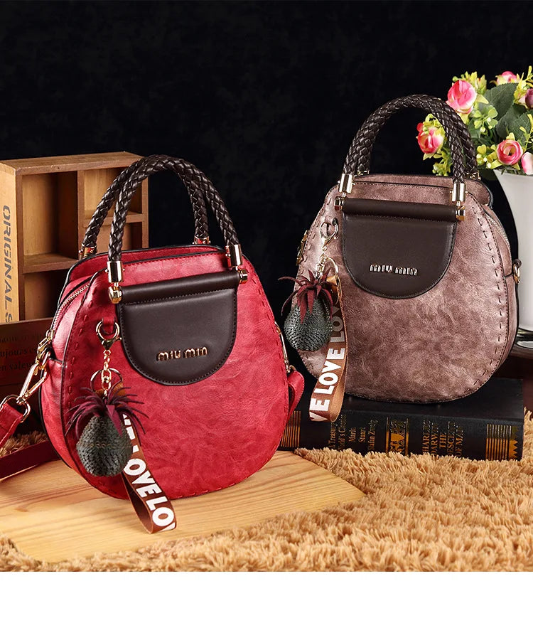 Vintage Women's Bag Luxury Designer Boston Style Women Shoulder Bag High Quality Fashion Crossbody Bags Female Handbags