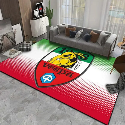 15 Sizes Motorcycle V-Vespa Pattern Rug Bedroom Living Room Bathroom Mat Creative Door Mat Area Rug Carpets for Living Room Home
