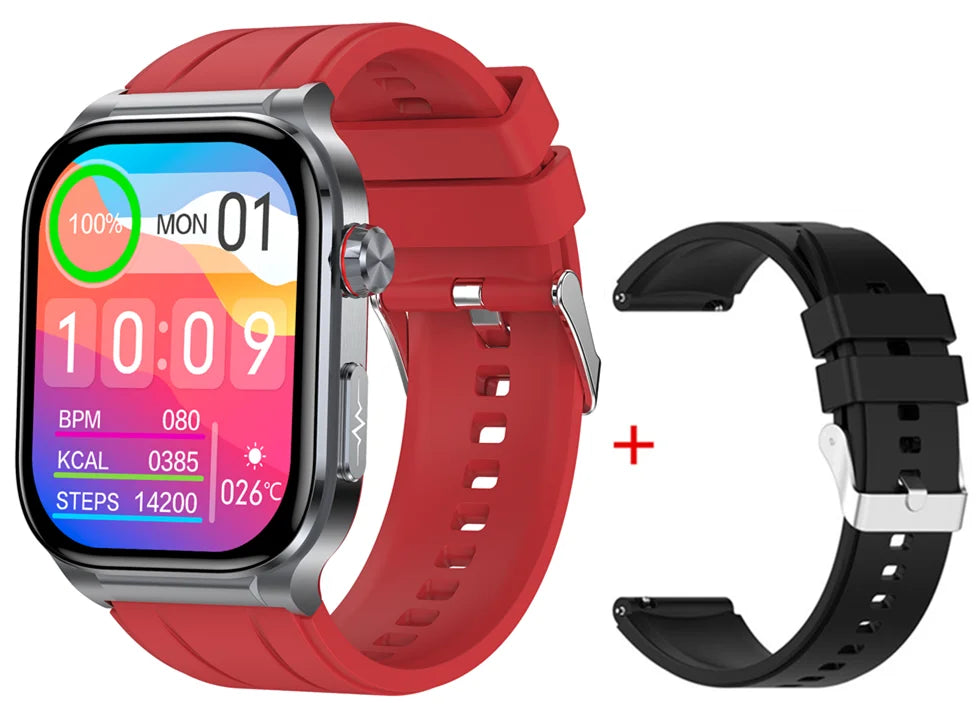 AMOLED Smart Watch ET588 Bluetooth Calling Sports Fitness Tracker Wristwatch ECG Health Monitoring SOS Men Women Smartwatch