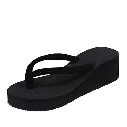 Women's Wedge Heel Flip-flops Summer Shoes Slippers 5CM  Beach Home Slippers Women's Flip-flops Foam Slippers