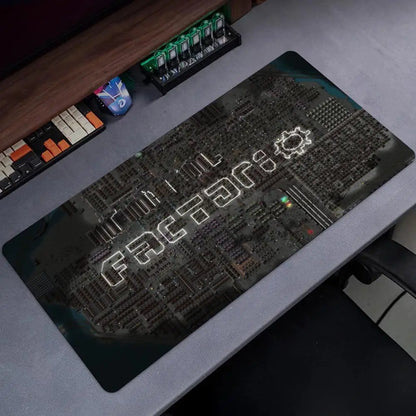 Factorio Mouse Pad Popular Large Gamer XXL KeyboardMat Oni MouseMat 900X400MM Rubber Desk Mat Gaming Mousepad