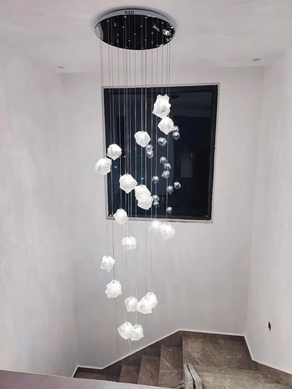 Light luxury home decoration pendant light, staircase light, living room pendant light, dining room light, indoor lighting