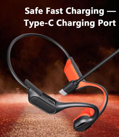 NEW IPX8 Sports Bone Conduction Bluetooth Earphones HiFi Sound Bluetooth 6.0 Wireless Headest with Mic for Swimming Running