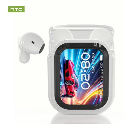 HTC NE20 AI Translation Earbuds - ANC Noise Cancelling, Touch Screen, 135 Lang. Support, Business Conference, Travel Headphones