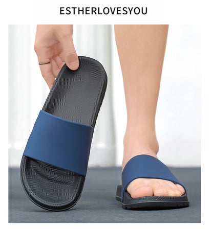 Summer Mens Breathable EVA Slides Men Beach Slippers Indoor House Home Slipper Soft Lightweight Slipers 46 47 48 New 2026