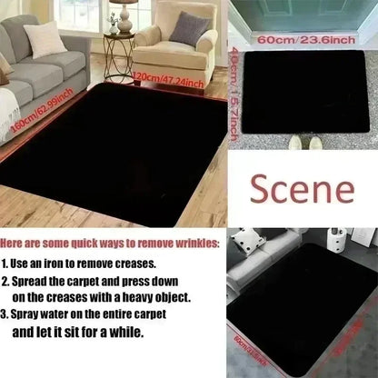 Retro Floral Area Rug Luxury Red White Rose Design Floor Mat for Entryway Bedroom Living Room Non-Patchwork Large Size Carpet