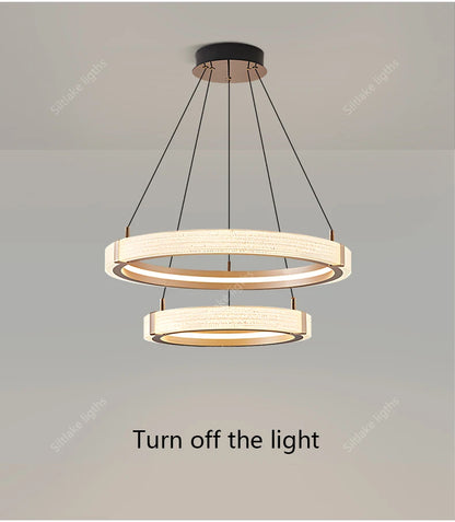 Modern design creative round simple chandelier ring Lights suitable for living room bedroom restaurant home round Pendant Lights