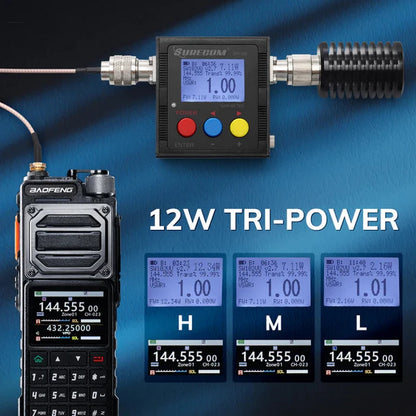 BAOFENG UV-25 Walkie Talkie UV25 Tri-Band Wireless Frequency NOAA Type-C Charger AM Long Range Ham Portable Two Way Radio