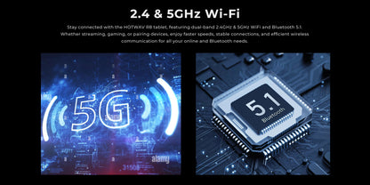 HOTWAV R8 IP68&IP69K Rugged Tablet 10800mAh Massive Battery Android 14 Pad 10.1'' HD+ Display 4GB RAM 128GB ROM/1TB Expansion 13MP +5MP Camera Global 4G Tablet PC