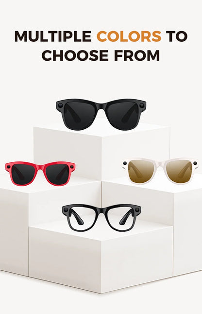 Smart Glasses M02 Ultra 2026 AI ChatGPT 1080P HD Camera 3600mAh Power Bank Charging Case 32GB Music Video Translation Sunglasses