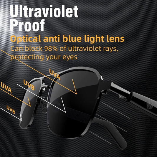 High-quality Sunglasses Smart Glasses With Earphones Bluetooth Music Outdoor Cycling UV protection Women's Glasses Men