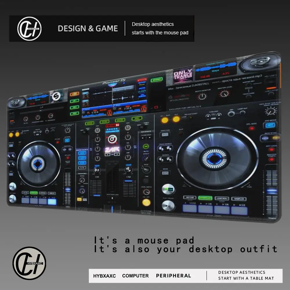 HYBXAXC Mouse Pad XXL Audio Mixer Mixing MouseMat Console DIY Custom Gaming Mat PC Mousepad Large Pads 60x30/70x30cm Gaming Desk