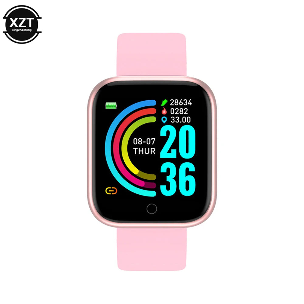 Y68 Color Screen Pedometers Sport Watches Bracelets D20 Heart Rate Blood Pressure Fitness Smart Wristband For Children Men Women