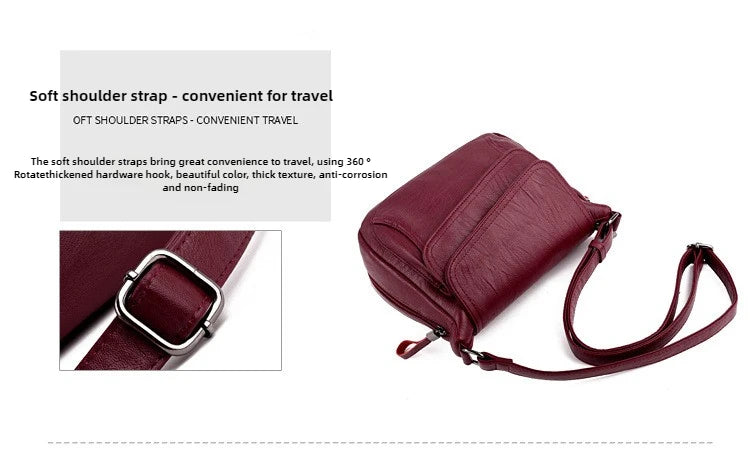 Luxury Designer Handbag High Quality Soft Leather Purses And Handbags Casual Shoulder Messenger Bags for Women 2024 New Sac