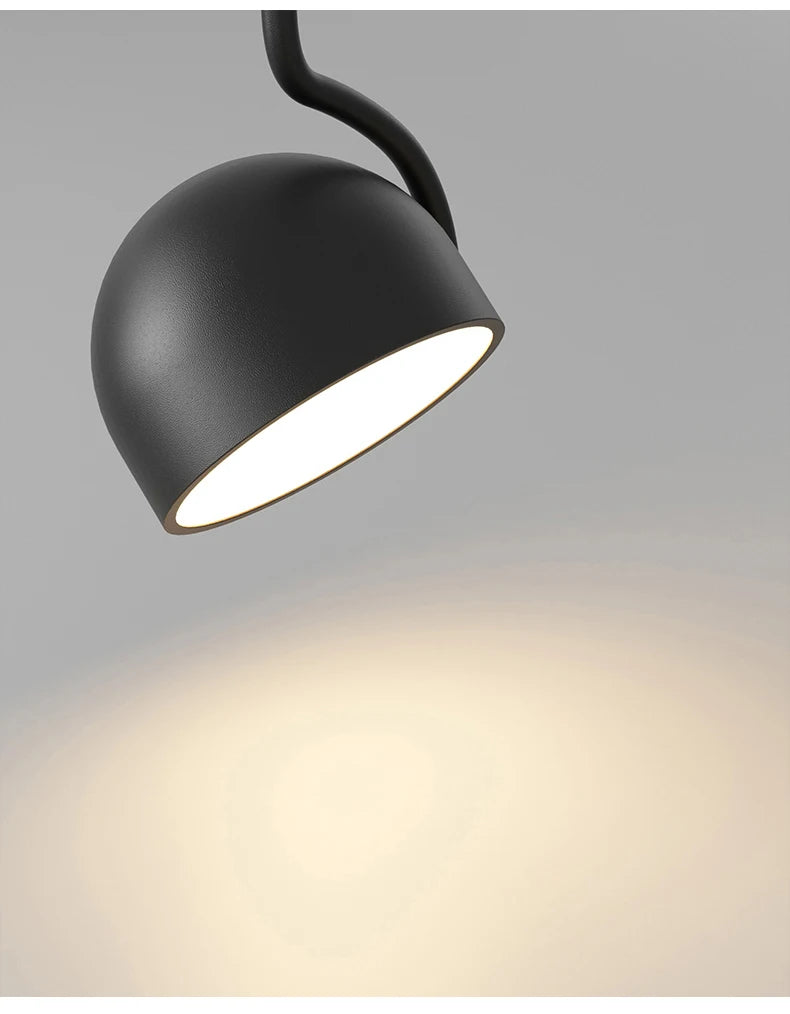 Dimming Simple Black White New LED Modern Pendant Lights Living Study Dining Room Bedroom Bedside Bar Loft Lamps Indoor Lighting