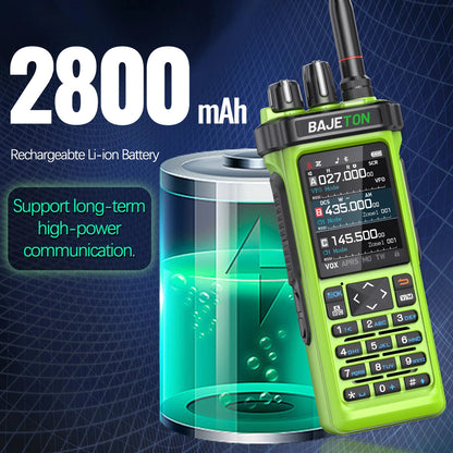 1/2 BAJETON BJ-9000 Walkie Talkie GPS APRS AM/FM/CB 27MHZ Receiver with 10W Bluetooth Programming For Radtel RT-950PRO Ham Radio