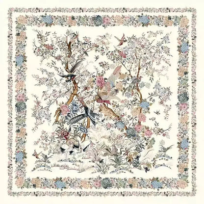 100% Pure Mulberry Silk Women Square Scarf Prints Headband Neckerchief Luxury Female Hair Ornament Female Bandana Scarves 53CM