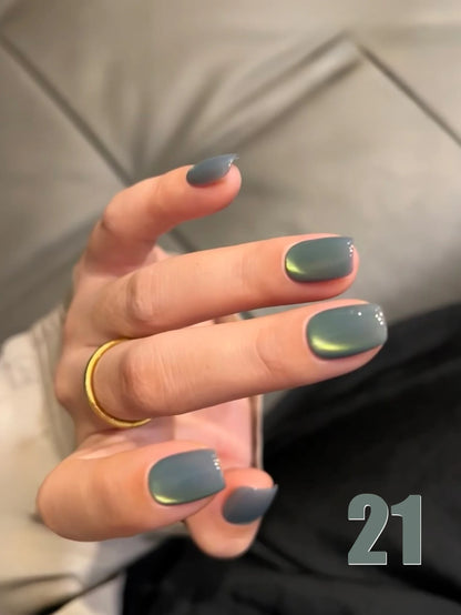MIANEL 12ML Hit Product Gold Amber Cat Eye Gel Nail Polish 2026 New Blue Glass Beads Cat Eye Gel Nail Green Nails 1-21pcs