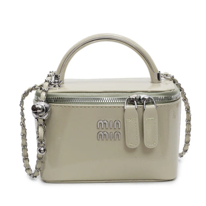 Women Square Handbags 2025 Spring Fashion Chains Crossbody Bags Soft PU Shoulder Bag Ladies Elegant Chic Mini Mobile Phone Bags