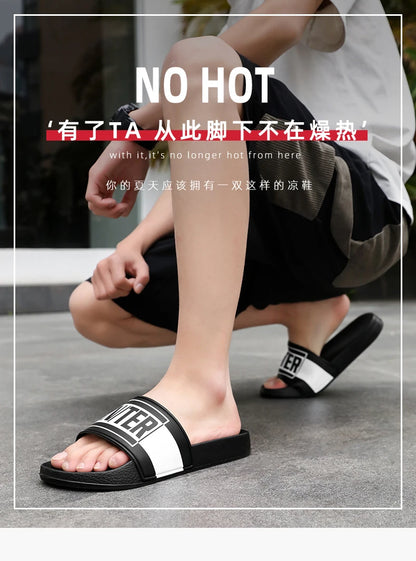 Fashion Designer Slippers Man Large Size 48 Comfortable Soft Men's Slides Non-slip Outdoor Beach Shoes For Men Casual Slippers