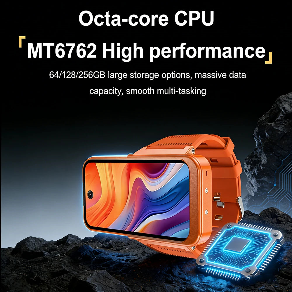 PG999 Max Android 12 4G Smart Watch Phone MT6762 Octa Core 3.97" HD Detachable Screen Dual Sim Dual Standby WIFI GPS Smartwatch