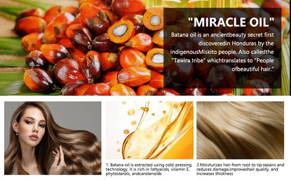 120g Batana Hair Oil Repair Split Ends Nourish Scalp Strengthen Hair Roots for Growth & Shine Hair Care Oil